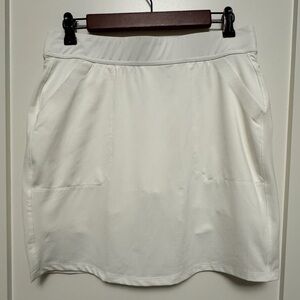 Belyn Key Chalk White KEYSTONE JERSEY KNIT GOLF Skort Skirt SZ SM